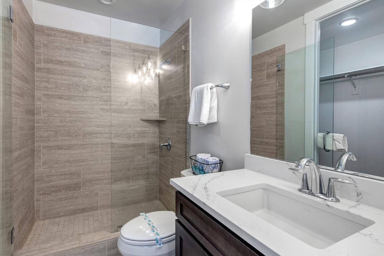 Deer Springs 12797: Full ensuite bathroom with a step-in shower.