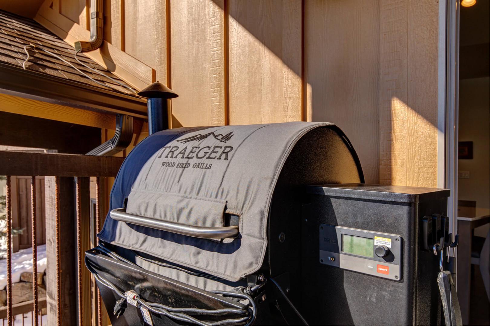 Black Rock Ridge 14457: Outdoor Patio: "Grill ready for a cozy barbecue under the stars."