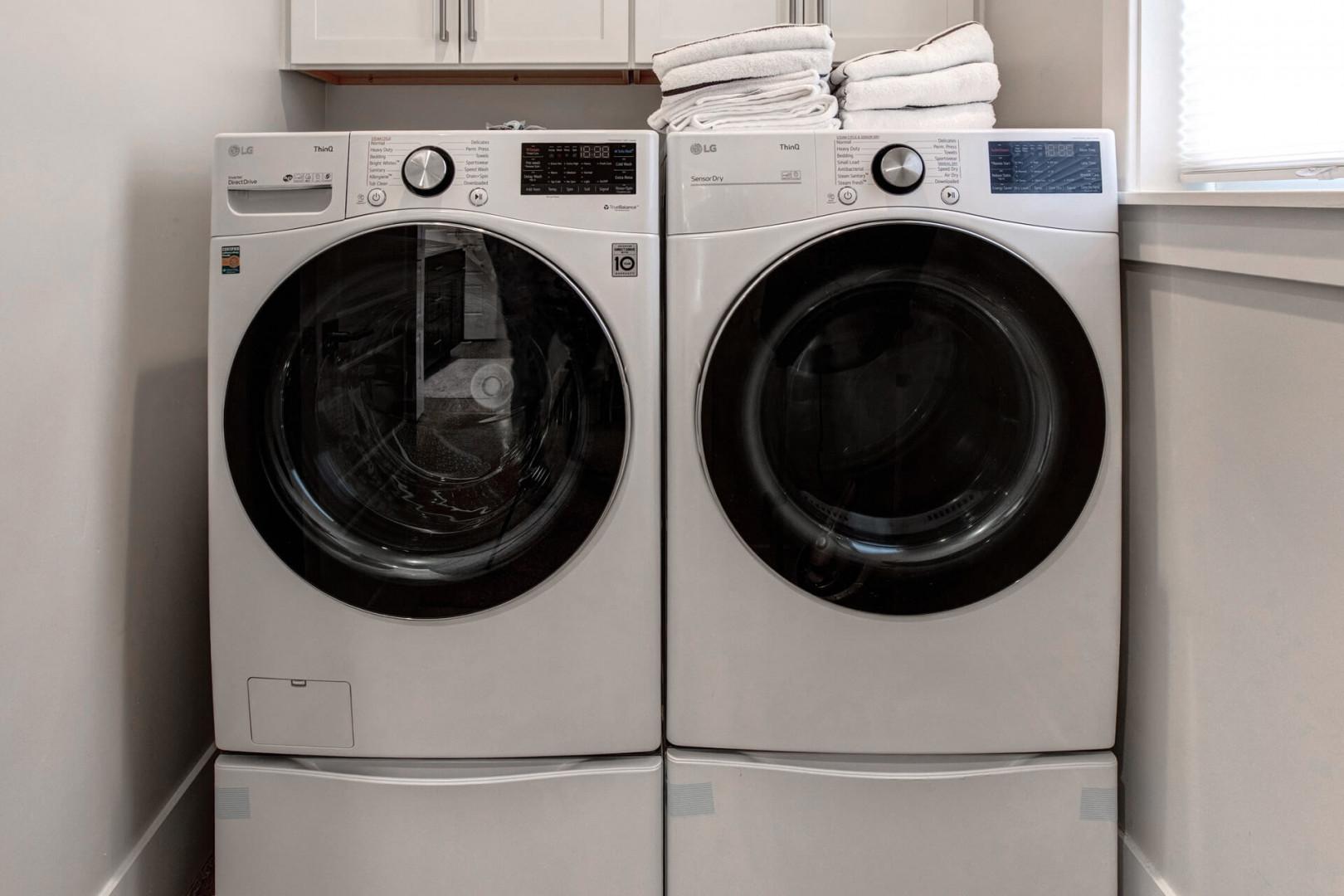 Deer Springs 12797: Full-size washer and dryer.