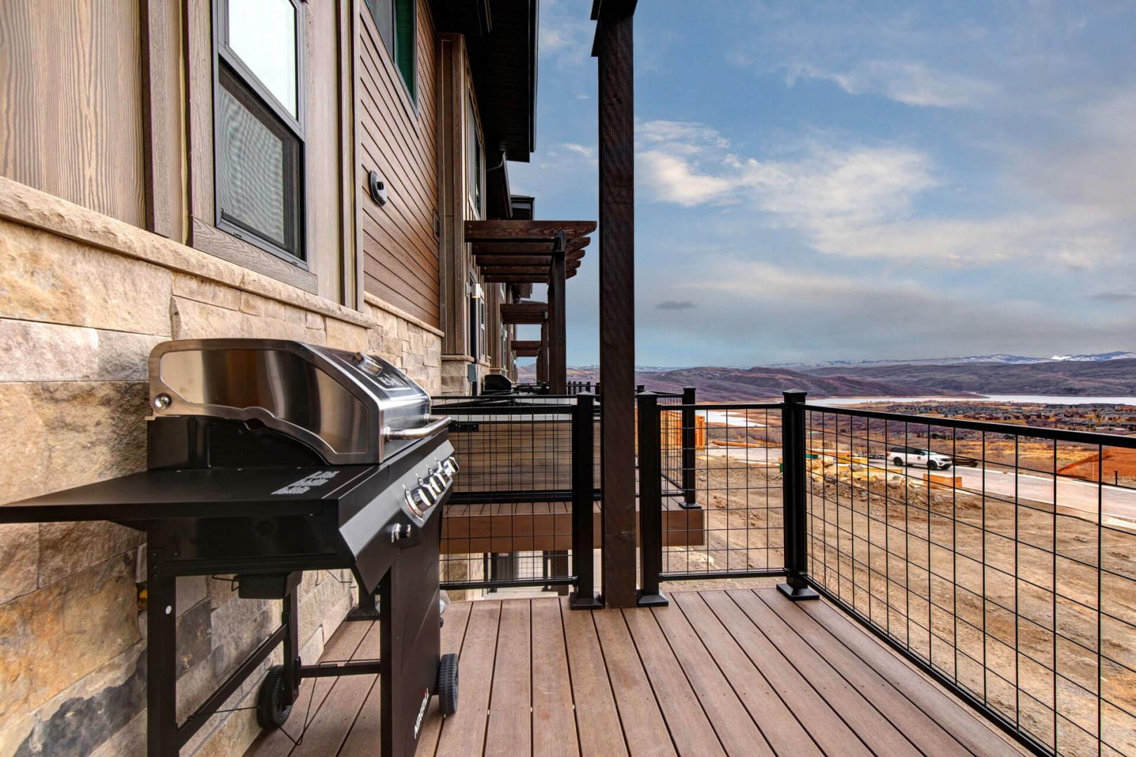 Grill your favorite meals while soaking in stunning mountain views from your private balcony. This peaceful outdoor space offers endless valley vistas.