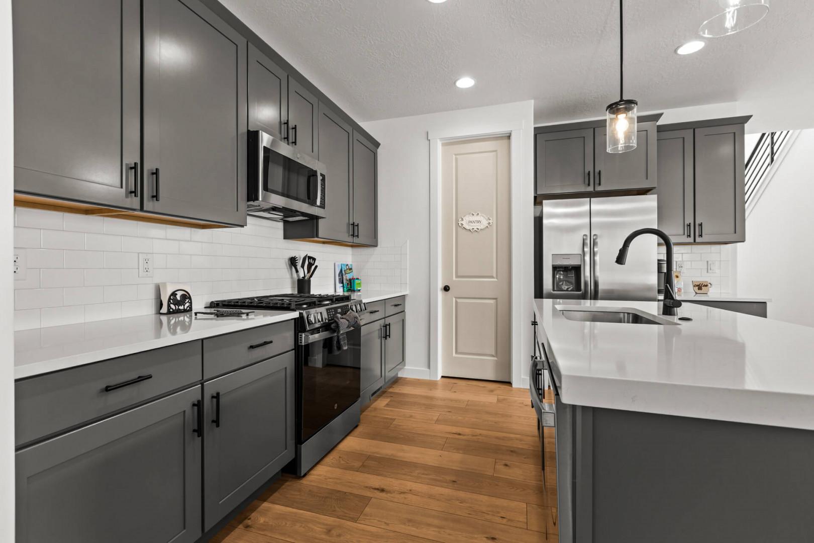 Your fully-equipped kitchen features modern appliances and ample counter space for preparing memorable meals together.
