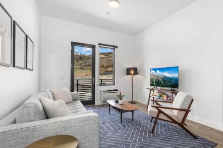 Pioche Village 2333- Open Living Room with Door to Patio