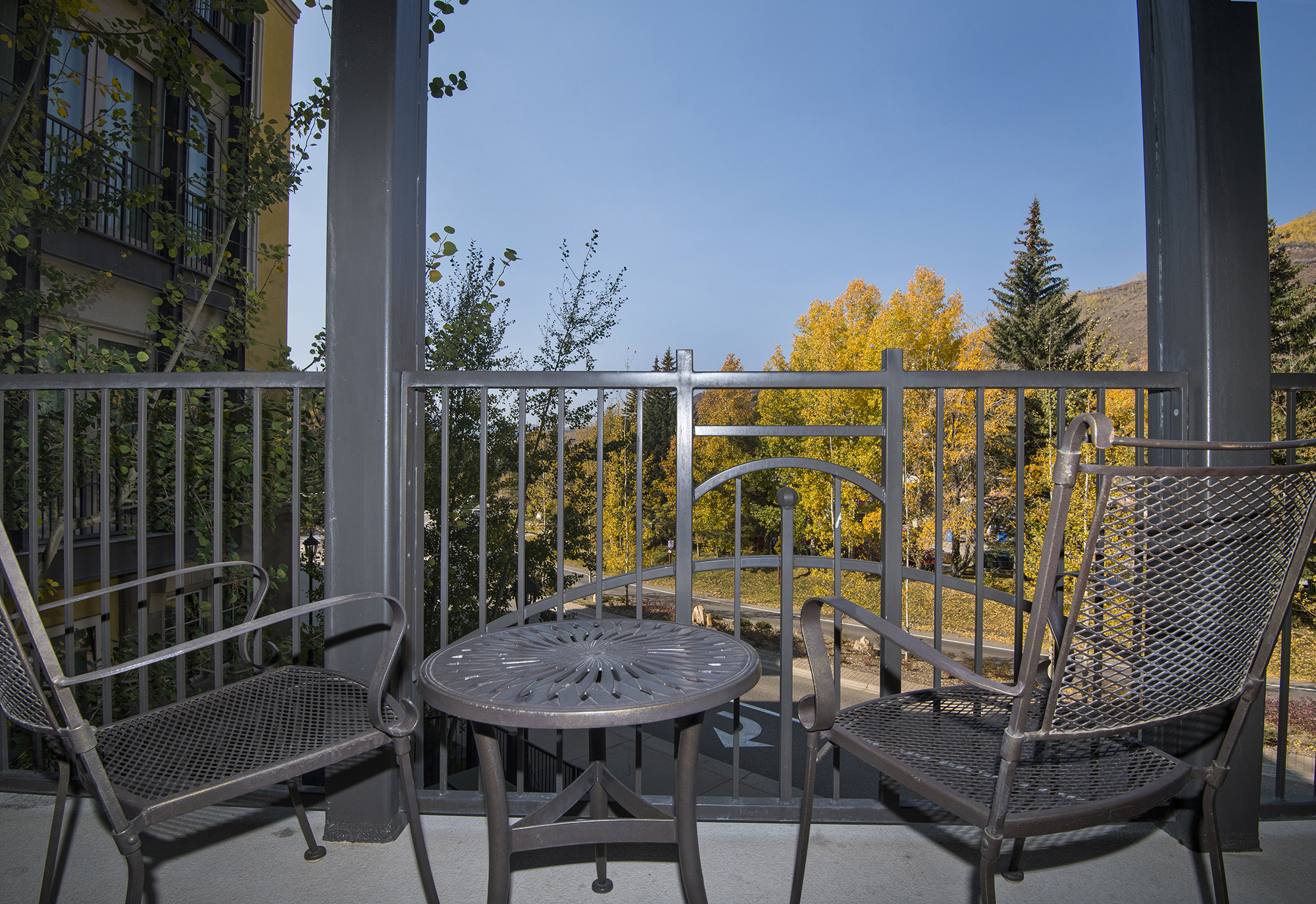 Enjoy sunsets from the balcony