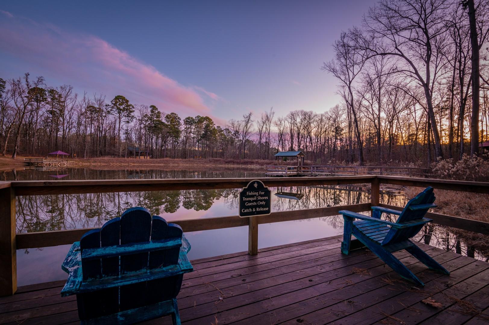 Tranquil Shores on Stocked Fishing Pond with Private Dock