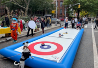 Inflatable curling Richmond community ev