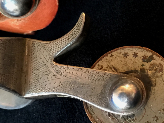 thumbnail image 2 of AJ Tack Men's Antique Brown Texas Star Spurs – MPN 259245, UPC 713331039471 2 of 3
