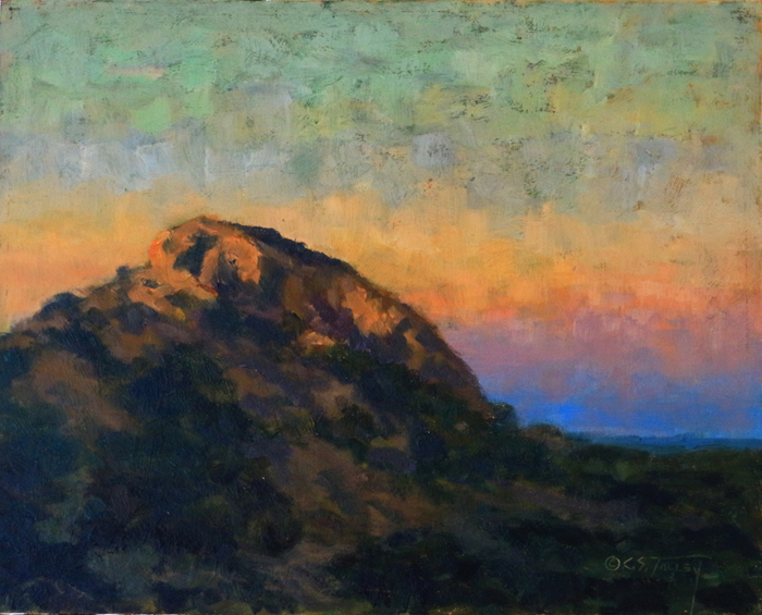 "Approach of Evening, Enchanted Rock" Texas Hill Country