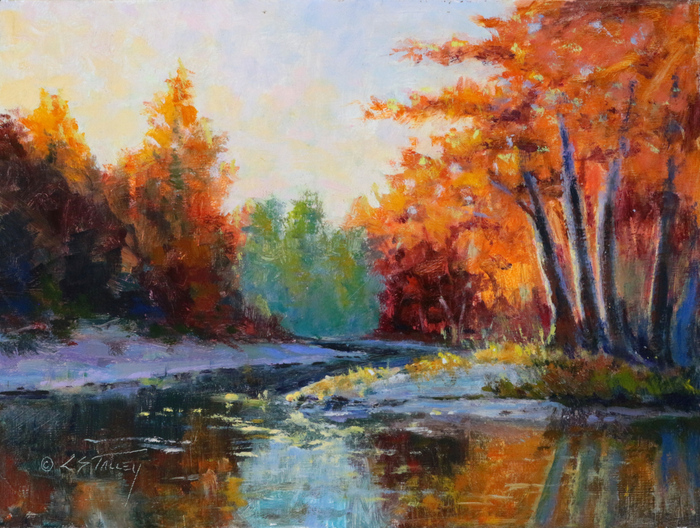 "Evening Light, Sabinal River"