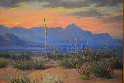 Franklin mountains  desert sunset3