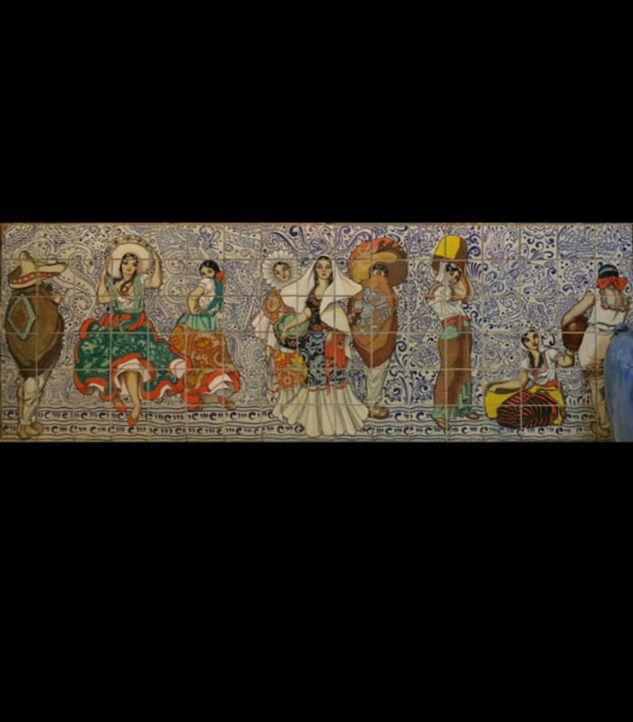 Spanish Colonial Revival Scene