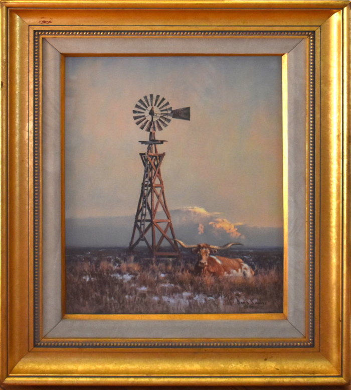 "Rest Stop"  Longhorn & Windmill