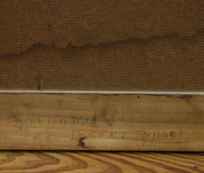 Franklin mountains  desert sunset1