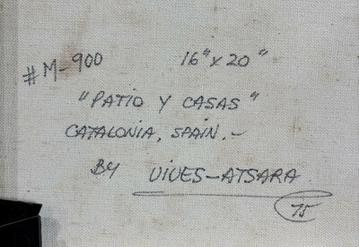 Patio y casas  catalonia  spain  1975e