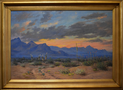 Franklin mountains  desert sunset7