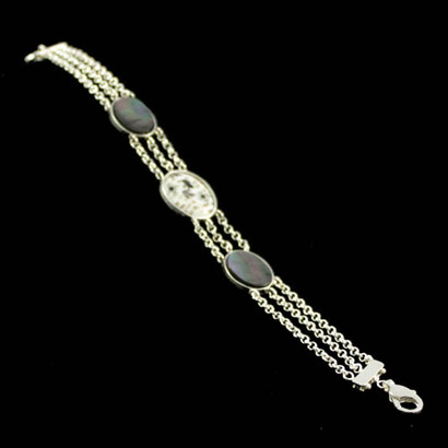 Pulseira de Prata com Madrepérola Pulseira de Prata com Madrepérola
