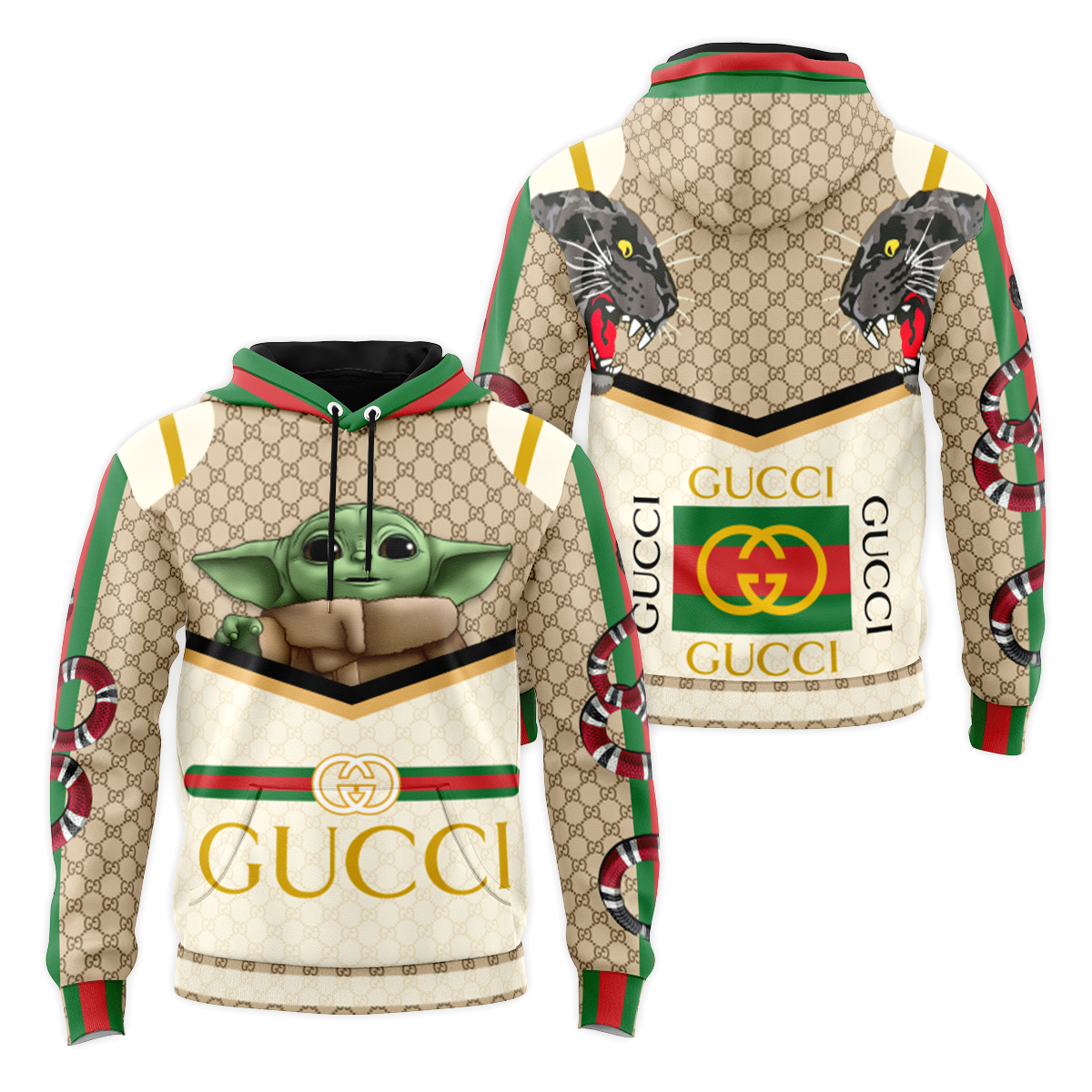 Gucci Baby Yoda Hoodie Hot Gifts 2023 Gifts For Friends Women Men