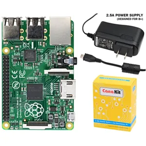 Kit Raspberry Pi B+ Basico + CASE NEGRO (Pi B plus +2.5A Power Supply) PN:RaspberryB