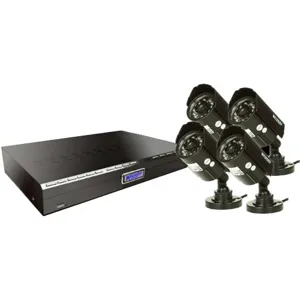 KIT 4 Camaras + DVR  Standalone H.264 4 Canales PN:DVRKIT