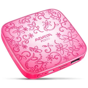 Bateria Externa Celular/Tablet  USB 5000mA Rosado pnAPC500-5000M-5V-CPK