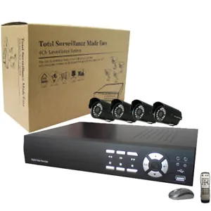 8CH H264 Net DVR w/VGA 4* IR CCD Cam +cable BNC K-SP8A-AN