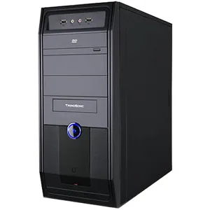 GAB MIDI LX08A-BK/BK FP 450W c/ 20+4pins, USB+AV+HD Audio frontal