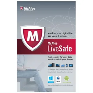 McAfee LiveSafe Multiusuario 1Y Windows Mac Android MLS13L001RAA
