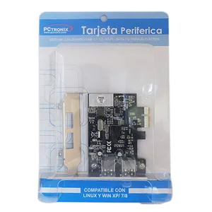 Tarjeta Pci Express usb 3.0 2 puertos (con bracket baja perfil)