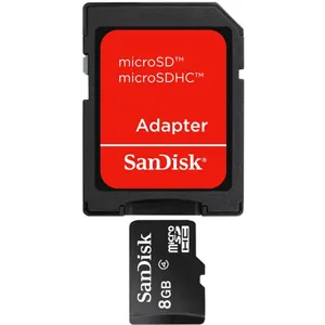 Memoria 8GB micro SD Card + Adaptador Class4  SDSDQM-008G-B35A