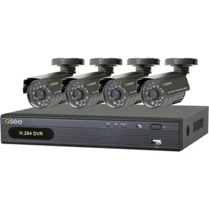 4CH H264 Net DVR w/VGA 4 CMOS NV Cam. 500GB QT474-411-5
