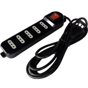 Alargador multiple 5 entradas  3mts. pn me-071b