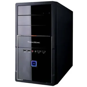 GAB MIDI MT22M-BK/BK FP 350W c/ 20+4pins, USB+AV+HD Audio frontal