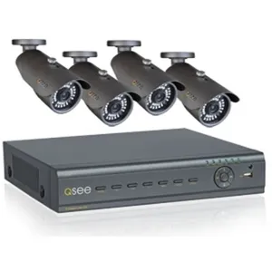 8CH H264 Net DVR w/VGA 4x 480TVL CCD NV Cam. 500GB QT428-446-5