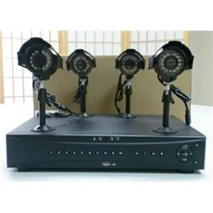 4CH H264 Net DVR w/VGA 4x CMOS NV Cam. 500GB DK8704