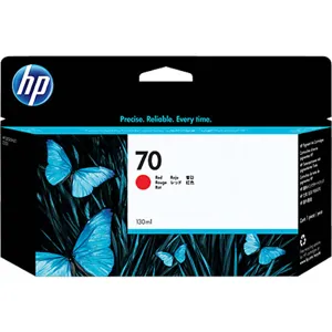HP 70 130-ML RED CARTRIDGE PLOTTER PN:C9456A