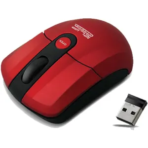Mouse inalámbrico NANO DONGLE WIRELESS ROJO KMO-330R