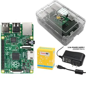 Kit Raspberry Pi B+ Basico (Pi B plus +2.5A micro USB Power Supply + Case) PN:RaspberryB+