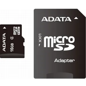 16GB Class4 c/ 1Adaptador SDHC Flash Memory Card  pn AUSDH16GCL4-RA1