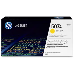 Cartucho de tóner HP 507A LaserJet, Amarillo - CE402A