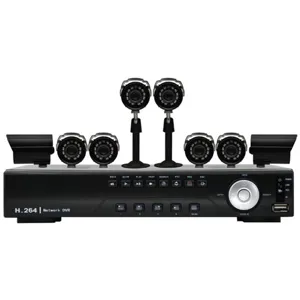 16CH H264 DVR w/ 8 x  CCD Camera 1TB HDD