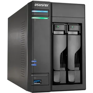 AS-602T 2 BAY NAS 2.5/3.5 Atom D2700 1Gb USB 3.0/2.0 Sin disco