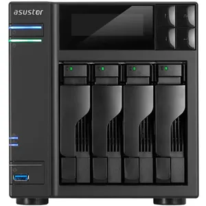 AS-604T 4 BAY NAS 2.5/3.5 Atom D2700 1Gb USB3.0/2.0 Sin Disco