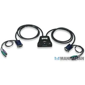 Mini KVM Switch 2 Puertos PS/2 KIT DE CABLES INCLUIDOS. 151238