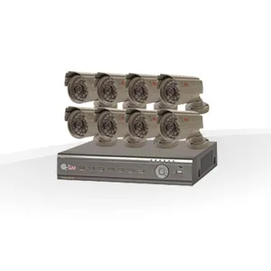 Kit DVR 16CH H264 w/ VGA, 8 Cámaras 480TVL CCD NV.1TB disco duro pnQT426-846-1