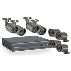 8CH H264 Net DVR w/VGA 8 CCD NV Cam. 1TB pnQT428-846-1