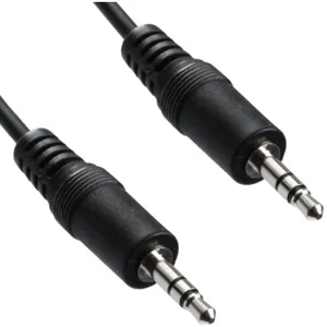 Cable Audio Plug 3.5mm M/M 1.5m Oro Bolsa PN:239