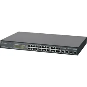POE-FSH2422G - 390 Switch 24*10/100 802.3af POE, 15.4W/ea, up to 390W, 2-1000Base-T, 2*SFP slot, WEB