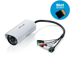 Aircam BU-3025 3 MegaPixel, Bullet Outdoor 25M IPCAM, Micro SD, 802.3af