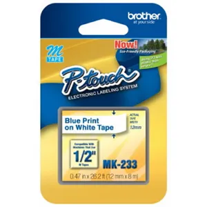 MK233 12mm blue on white tape for PT80/PT90 MK-233