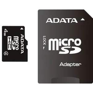 4GB Micro SD + adaptador Clase 4 pnAUSDH4GCL4-RA1