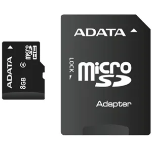 MICROSD 8G Clase 4 con adaptador  pnAUSDH8GCL4-RA1